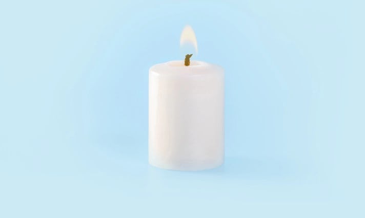 Image of a candle representing final wishes option