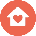 home heart icon